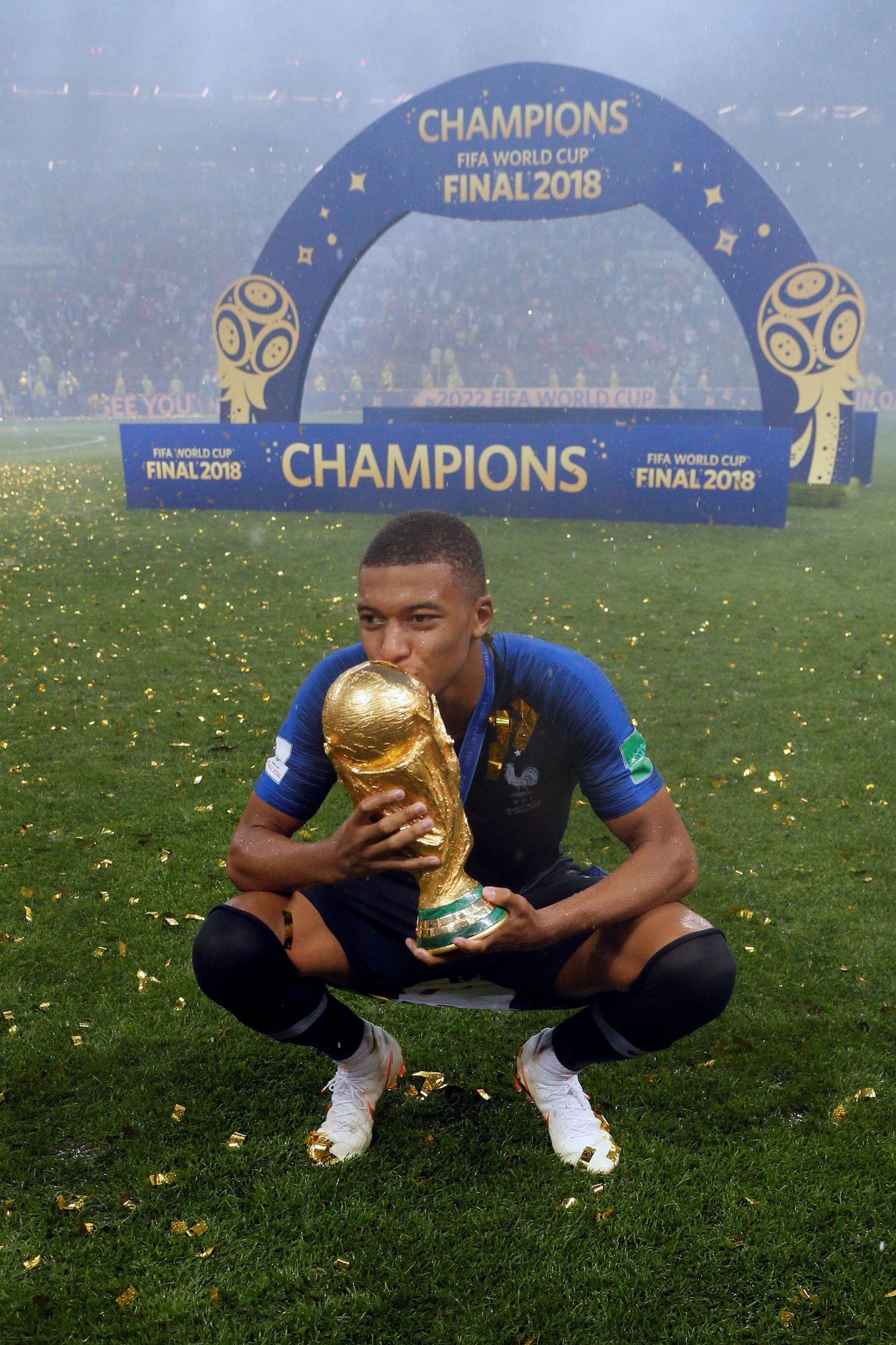 El Francia-Croacia de la final del Mundial de Rusia, en imágenes