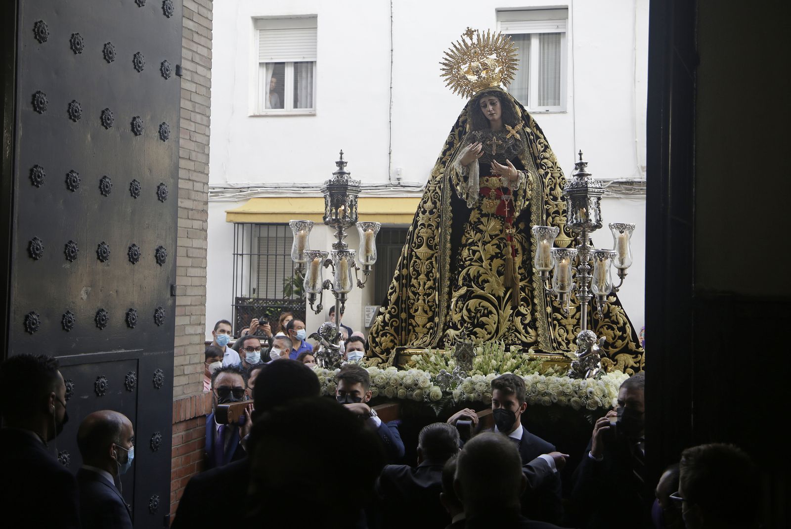 Virgen de la Victoria en el Rosario de la Aurora