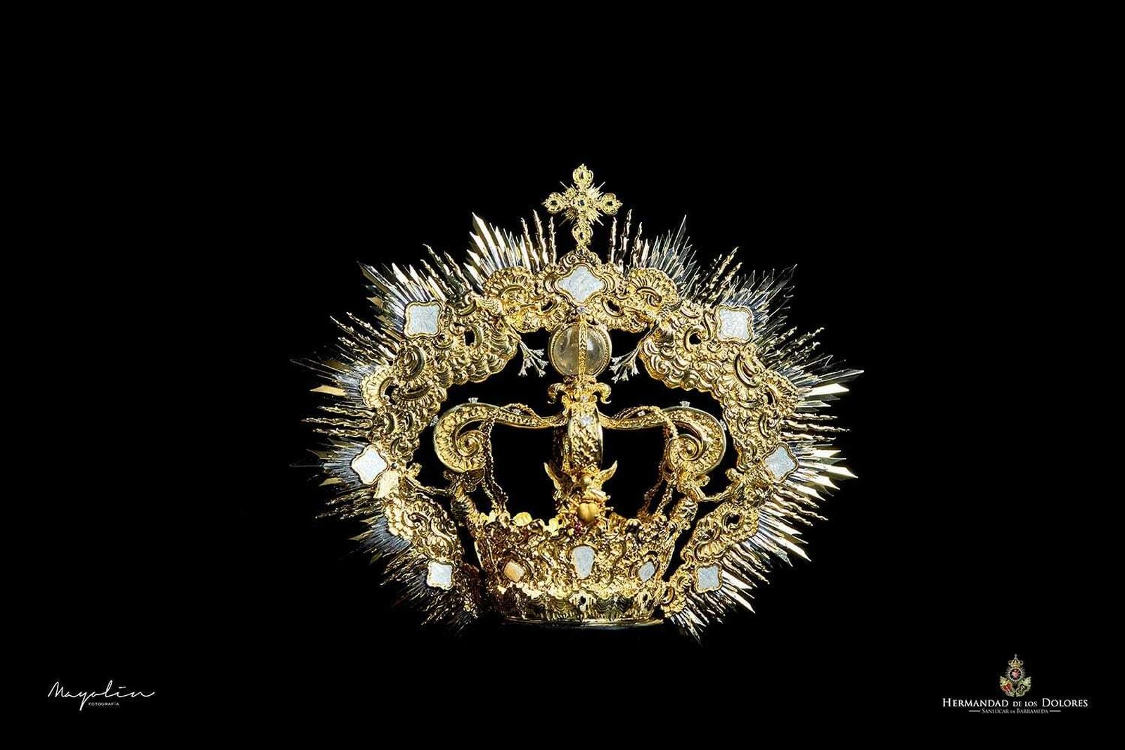 La corona para la coronación canónica de Nuestra Señora de los Dolores.