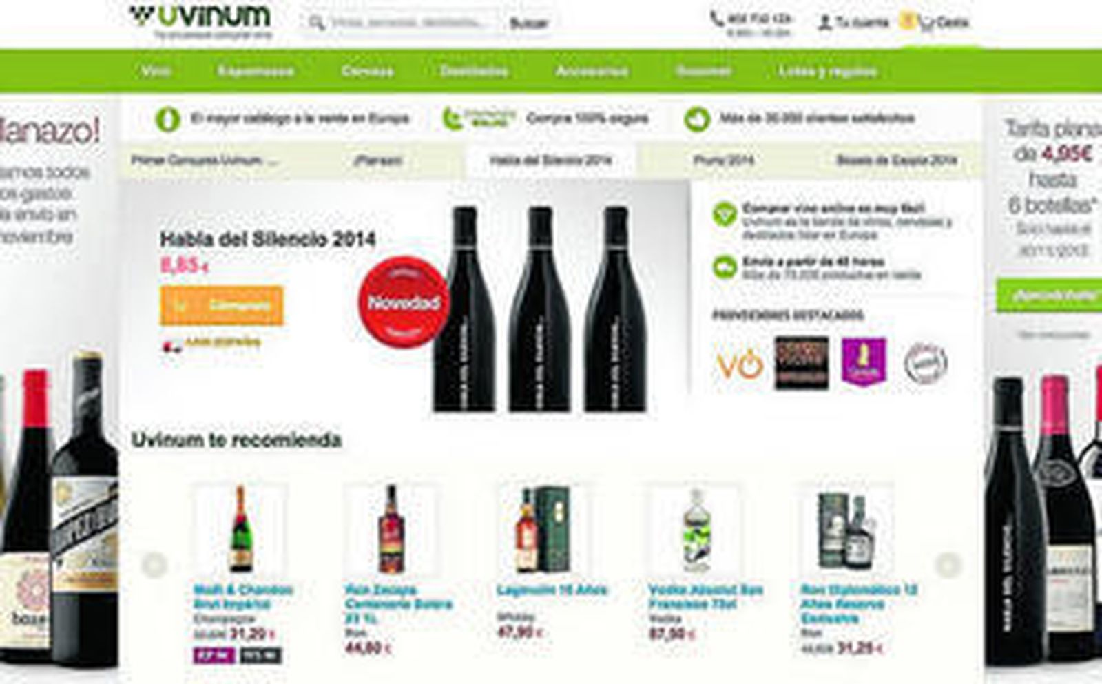 Imagen de la web de Uvinum.