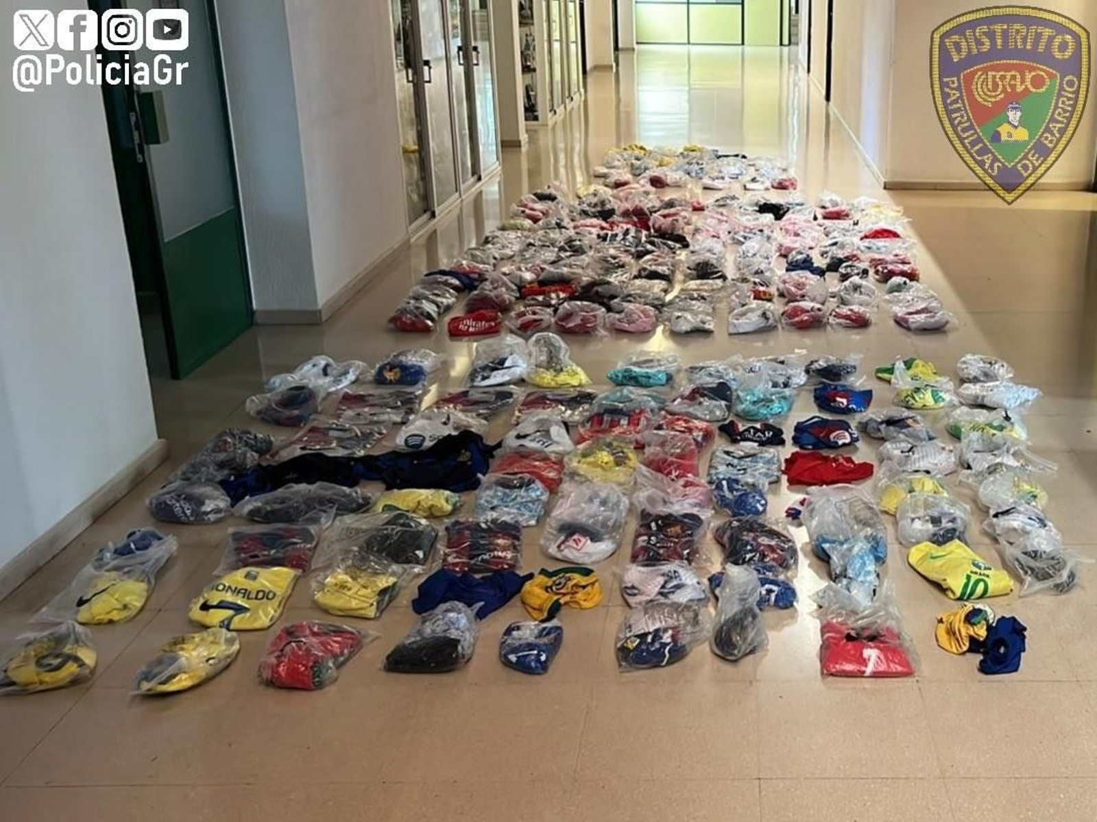 Imagen de las prendas intervenidas.