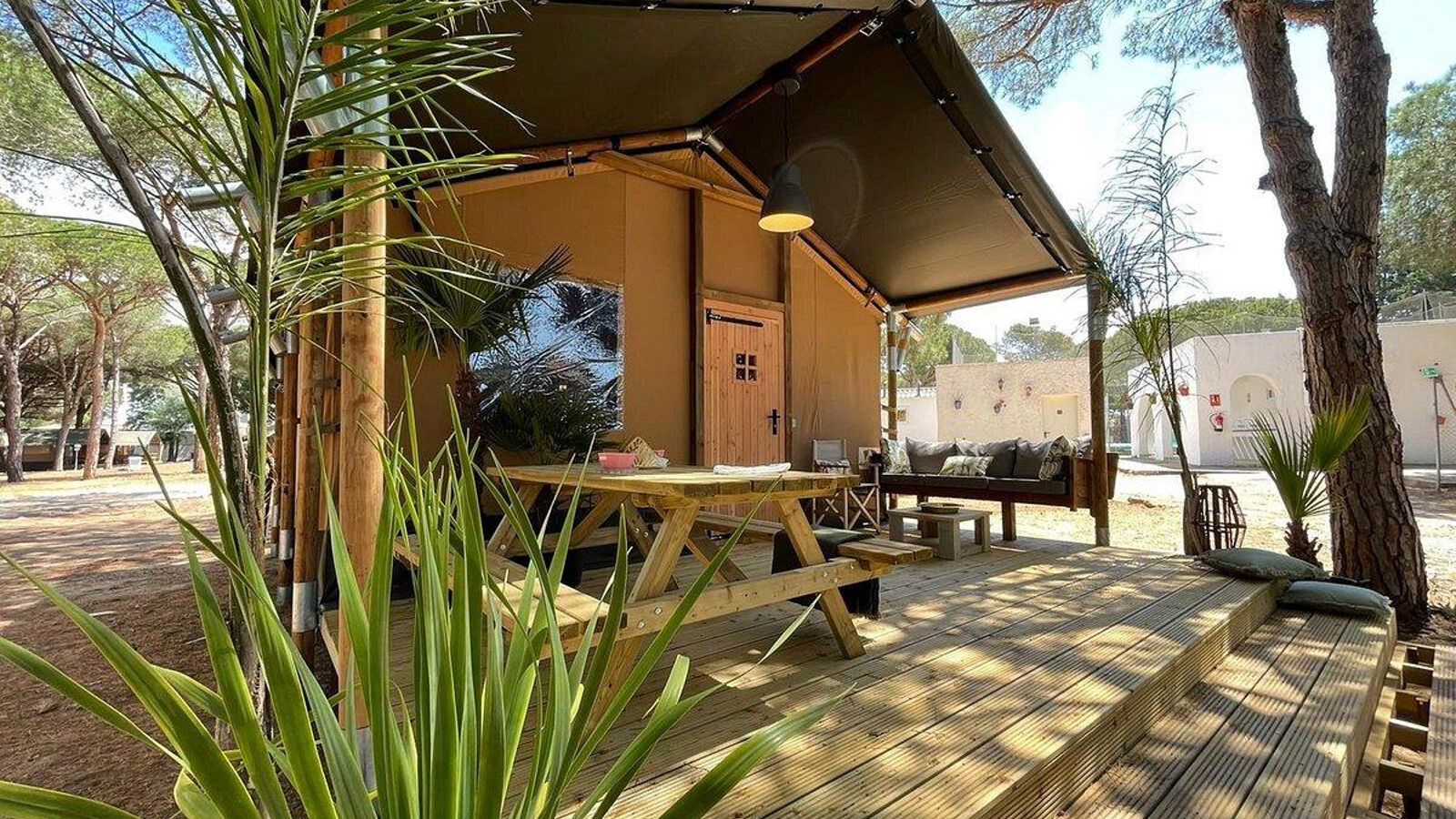 Tienda glamping en Camping Conil