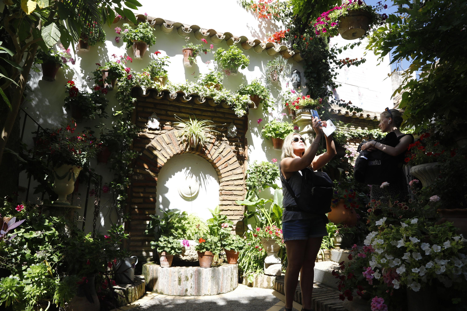 Los Patios de Córdoba se preparan para el fin de semana, en imágenes