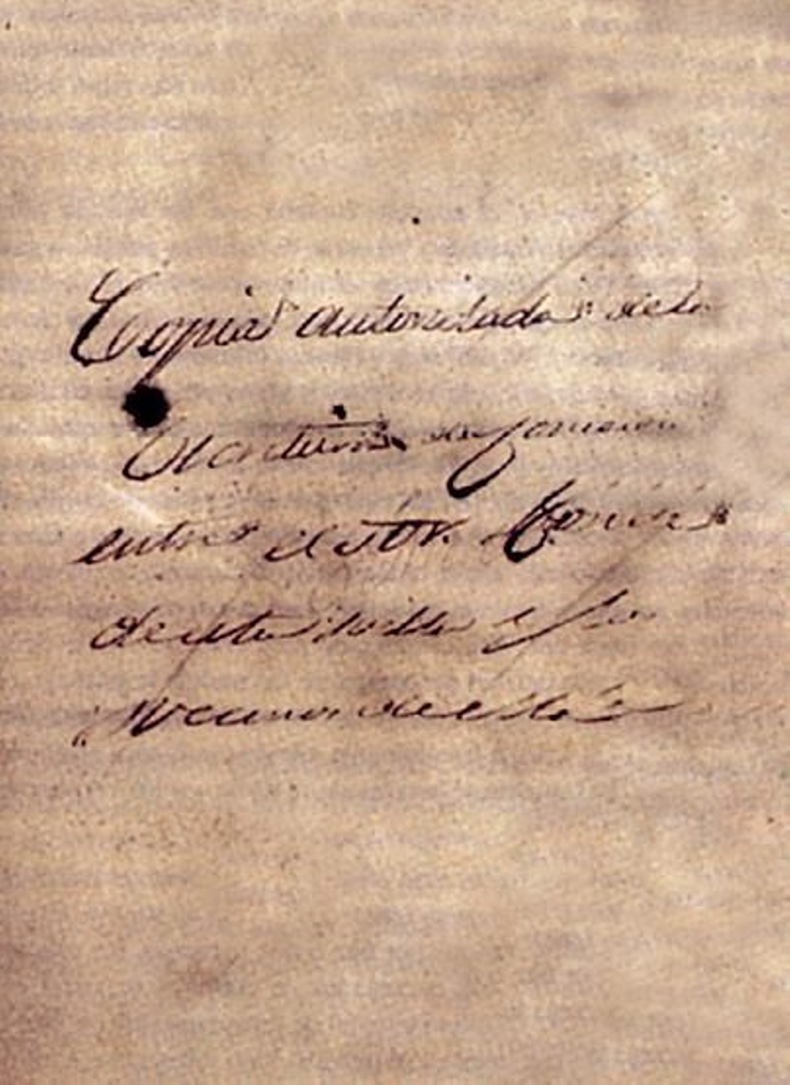 Portada de la Escritura de Concordia y Cesión del Baldío de 1549. Copia autorizada realizada en Madrid el 30 de octubre de 1887.