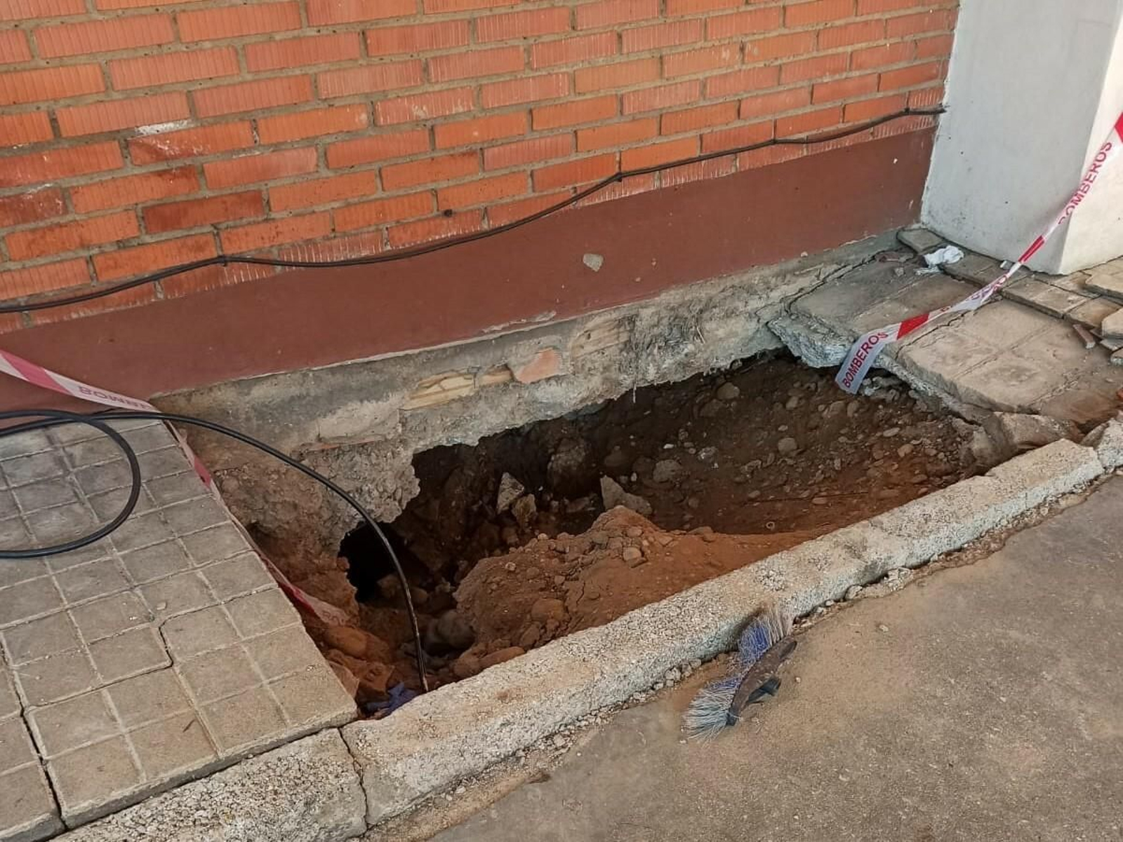 Estado que presenta el parque de bomberos de la avenida de los Custodios, en fotos