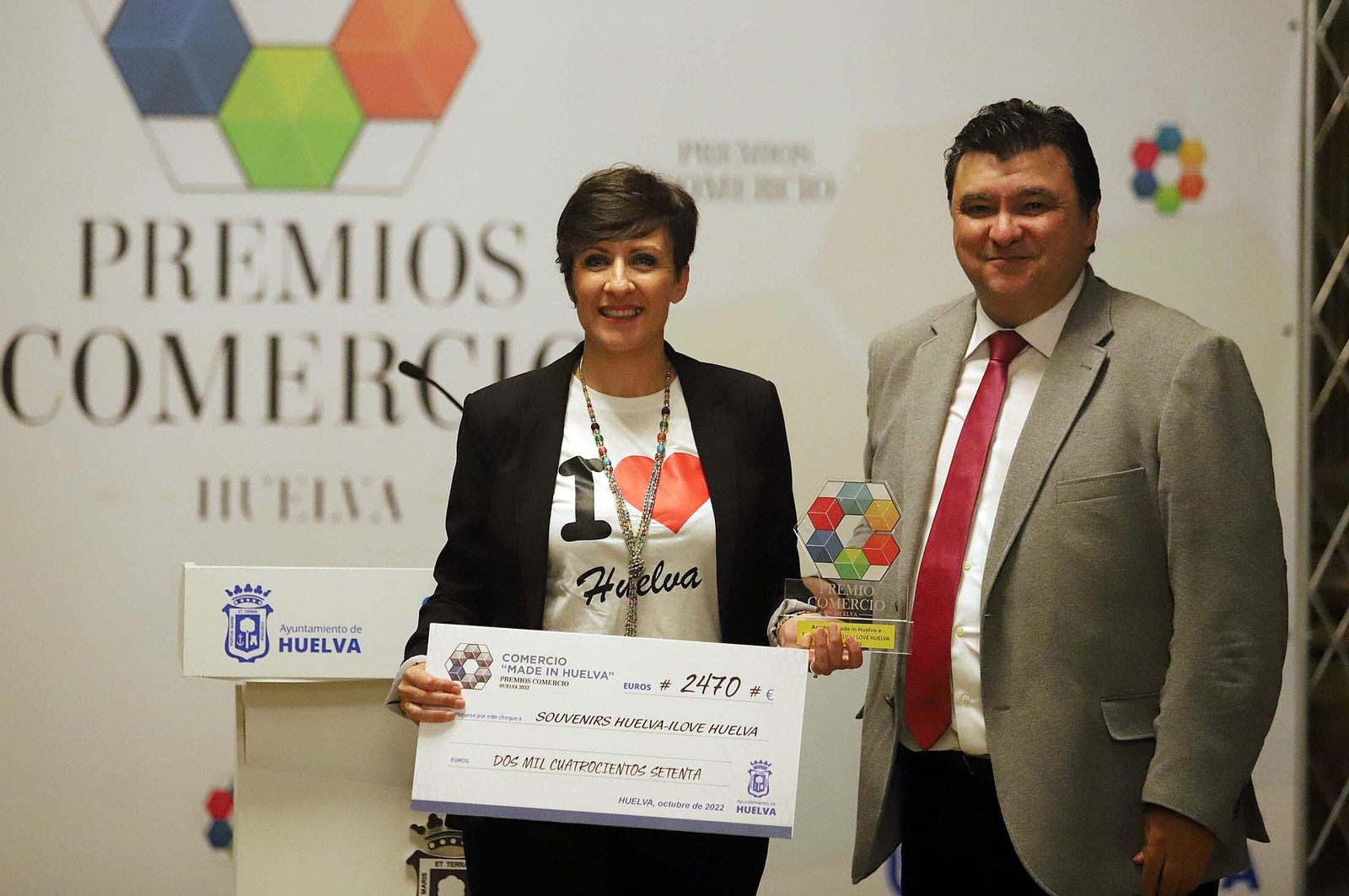 Imágenes de la entrega de los V Premios del Comercio de Huelva