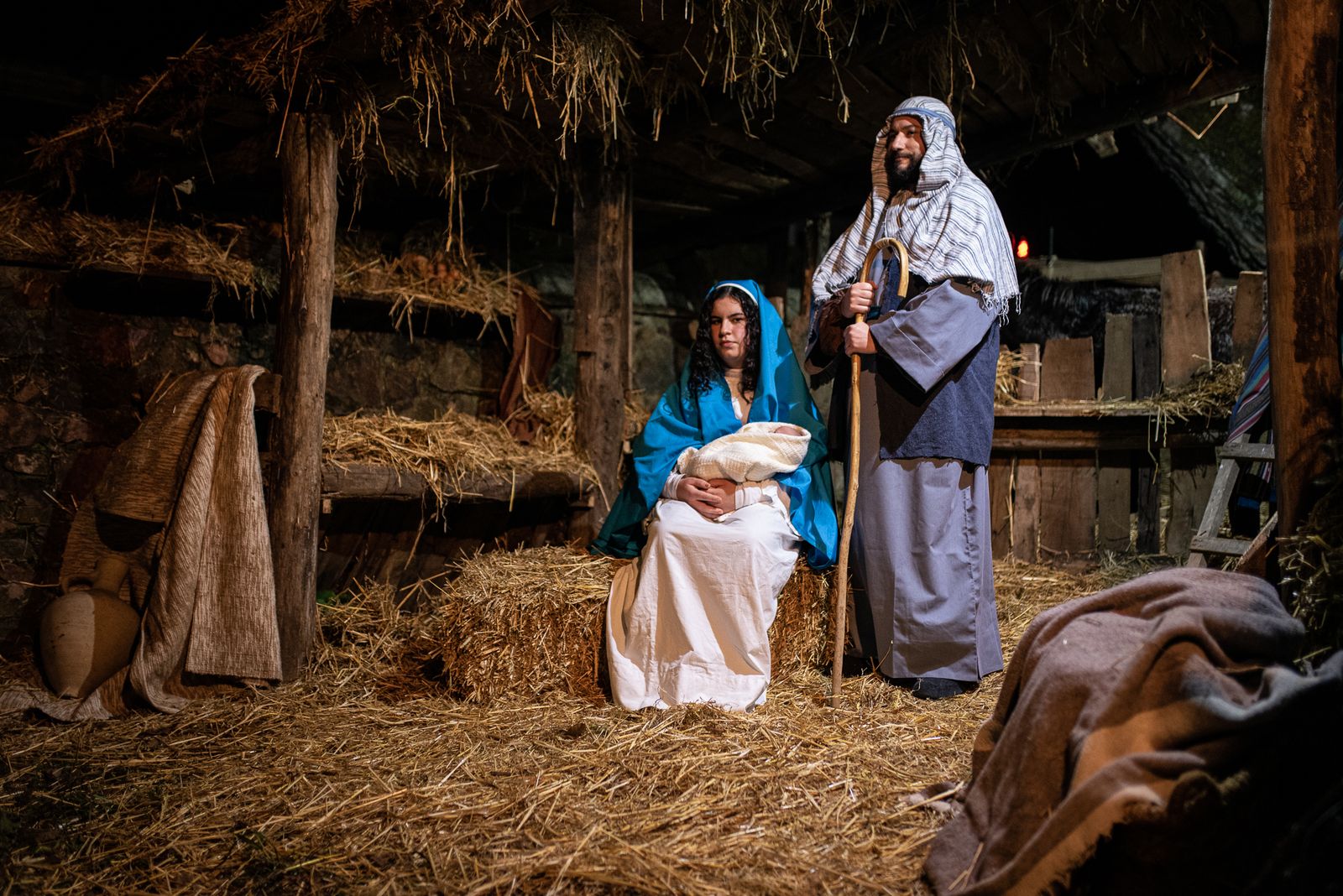 Imágenes: Una visita al Belén viviente de Puerto Moral