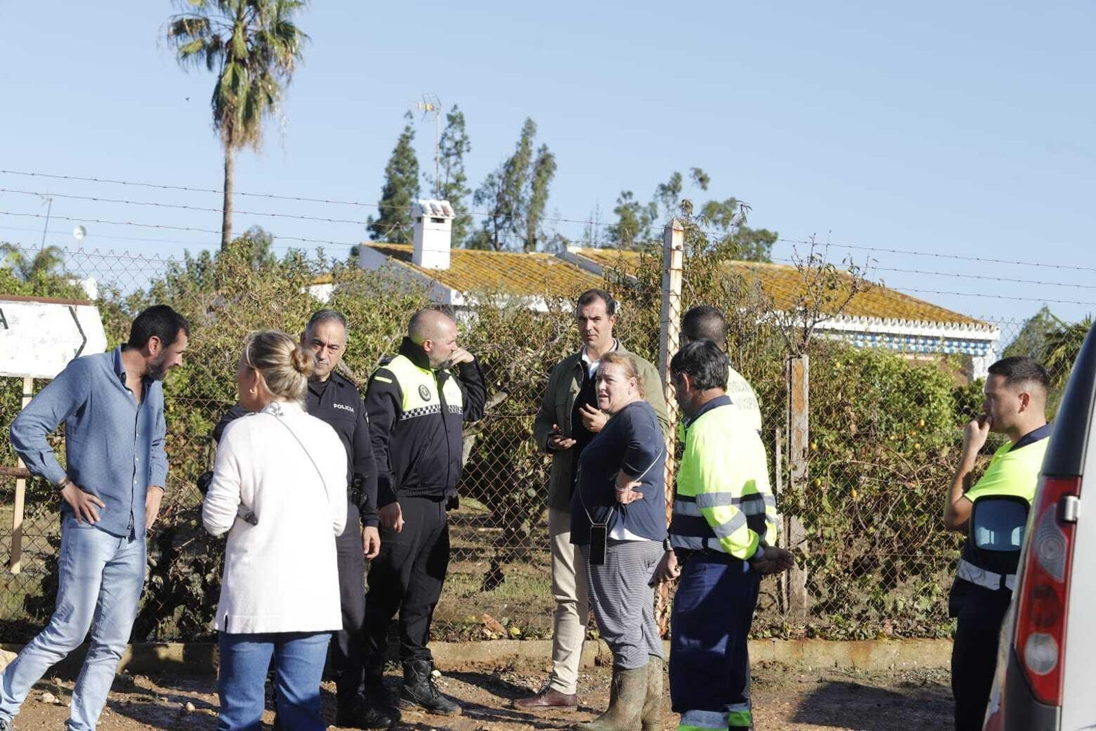 Las imágenes de las grandes inundaciones en Los Palmares entre San Juan y Trigueros