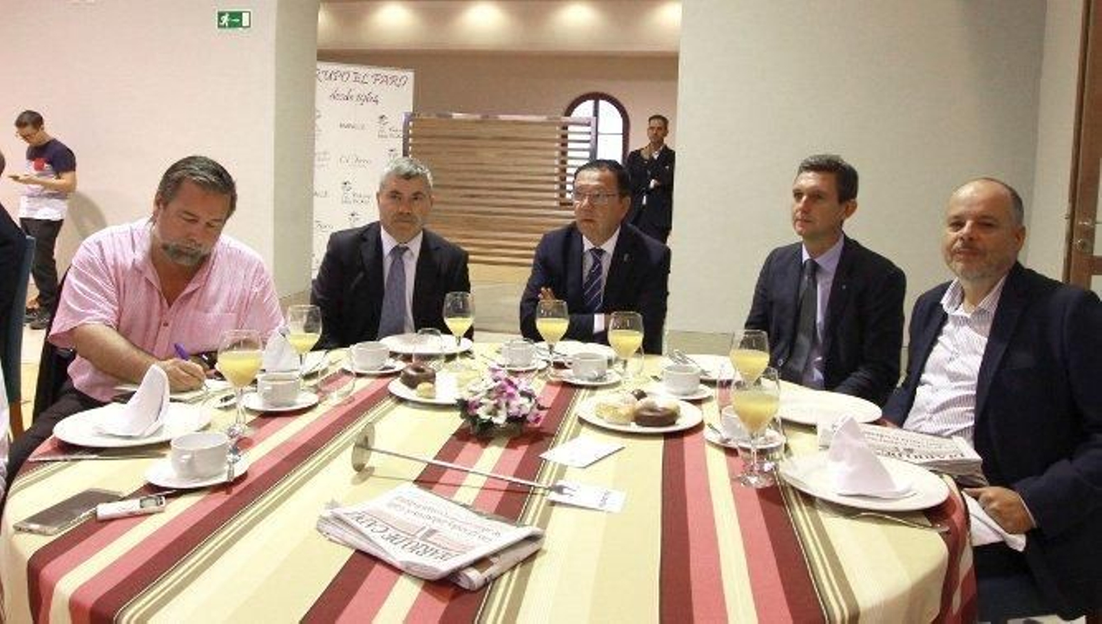 Francisco José Román, Antonio Rivas, Luis Núñez, Miguel Berraquero y Ramón Rodríguez de Trujillo.