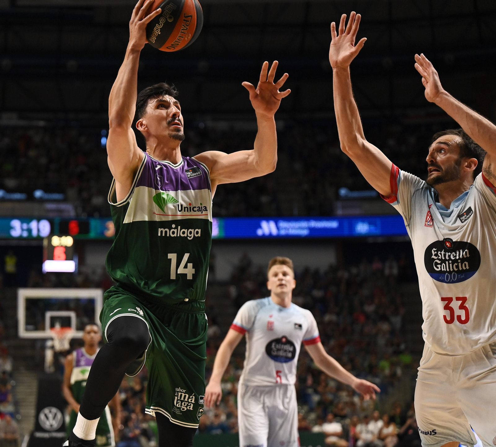 El Unicaja-Obradoiro, en fotos