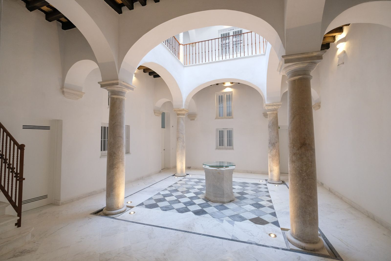 El patio central del inmueble.