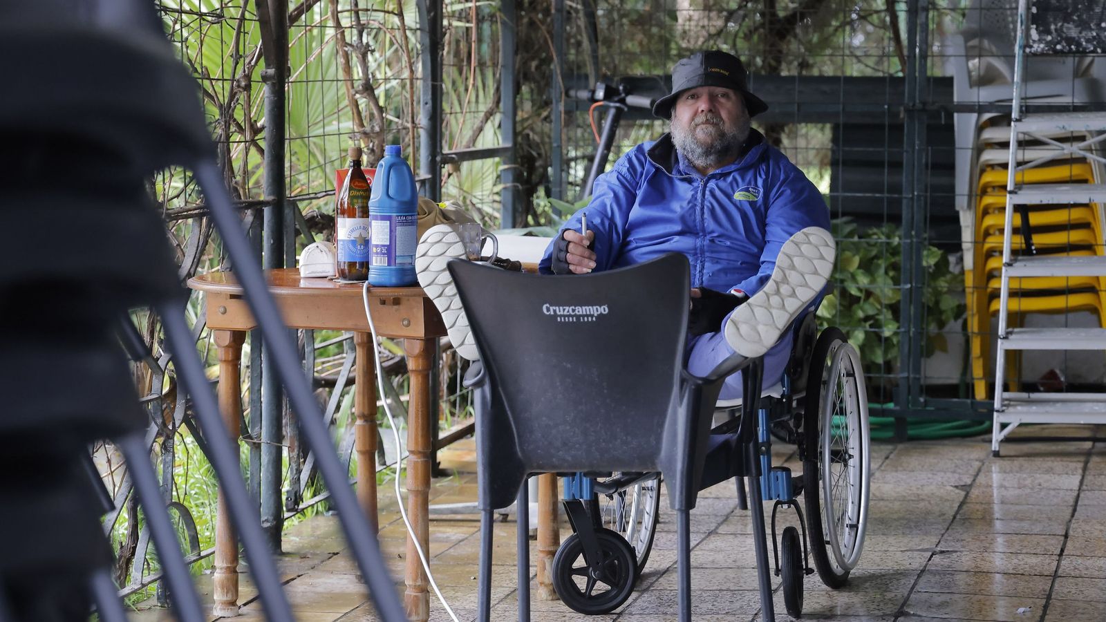 Tomás Gollete, en la Venta El Mellizo en Coria del Río.