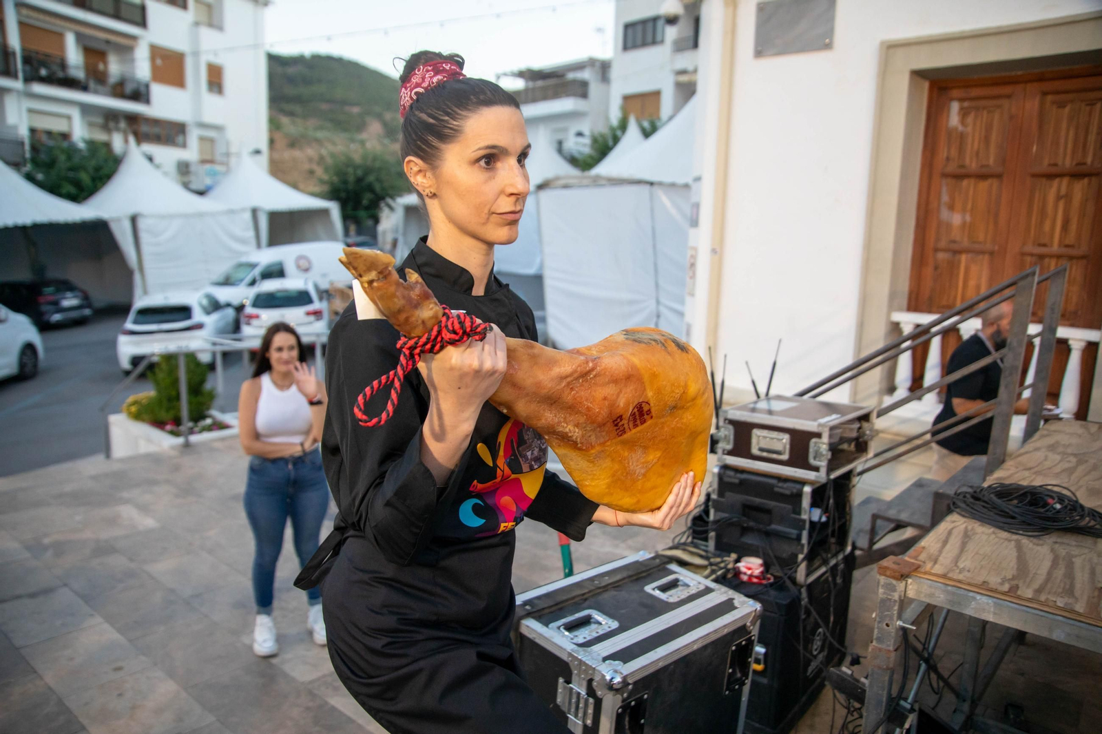 Concurso de cortadores de jamón en Serón, en imágenes