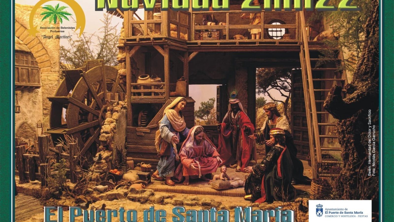 Cartel anunciador de la Navidad 2022 en El Puerto.