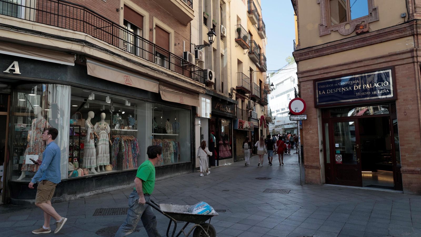 El inicio de la calle Francos.