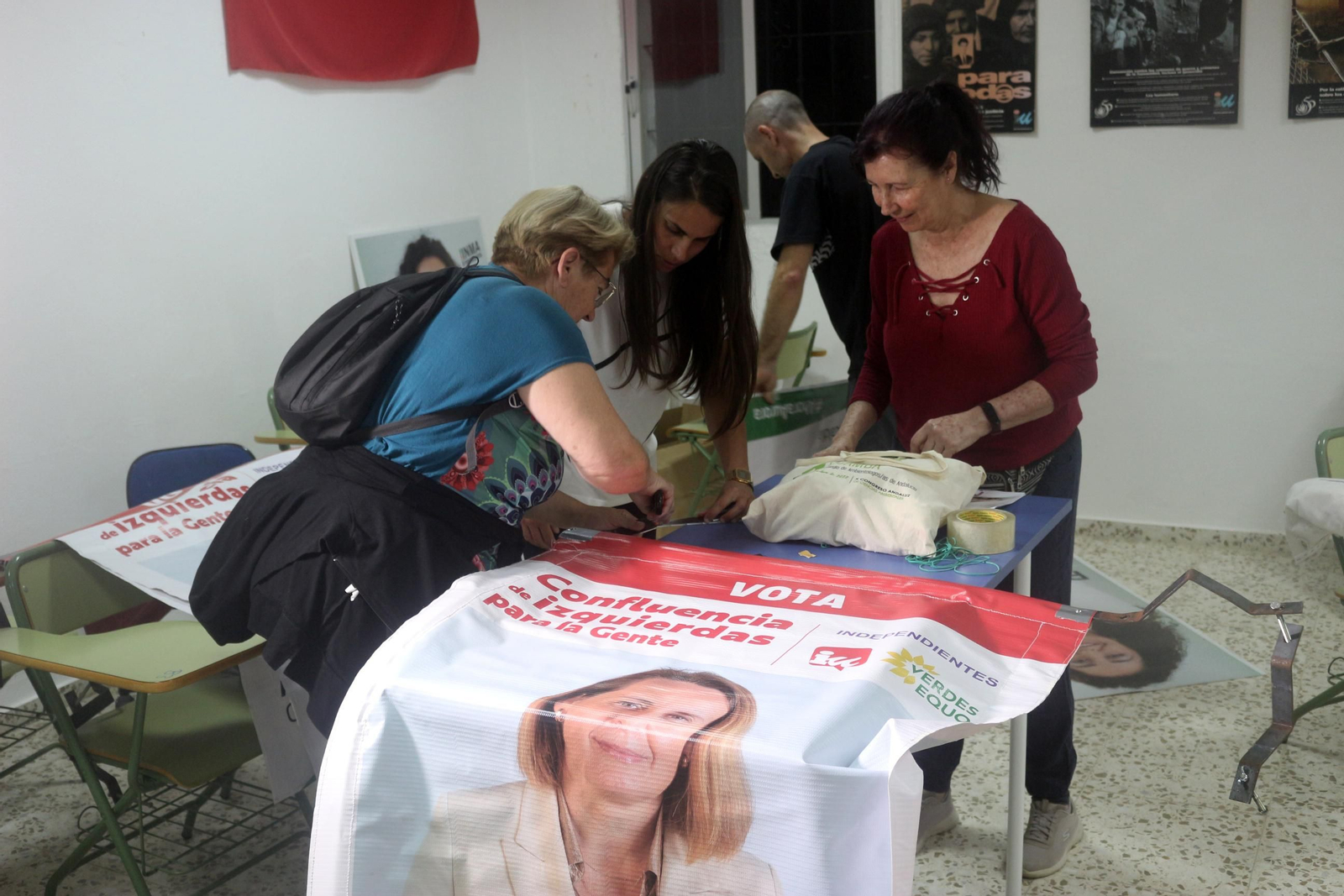 Las imágenes del comienzo de la campaña electoral en Puerto Real