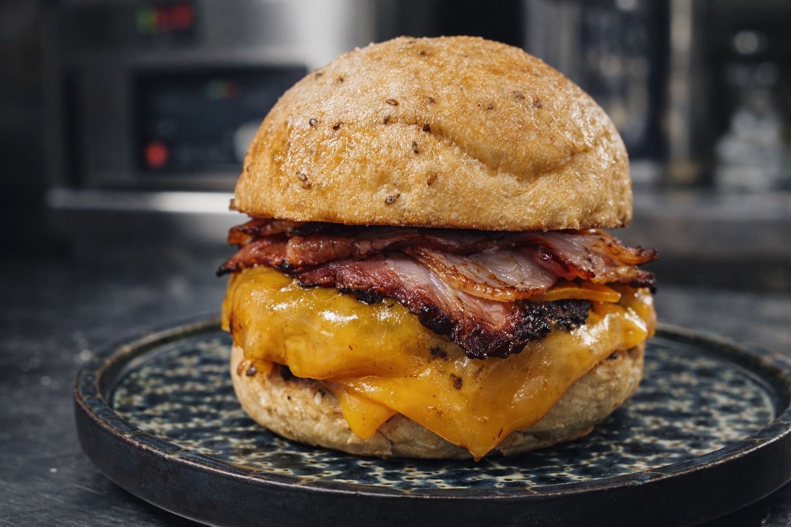 El pan de ochío de Jaén es el ingrediente estrella de esta propuesta de Ajhito para el concurso de hamburguesas españolas.