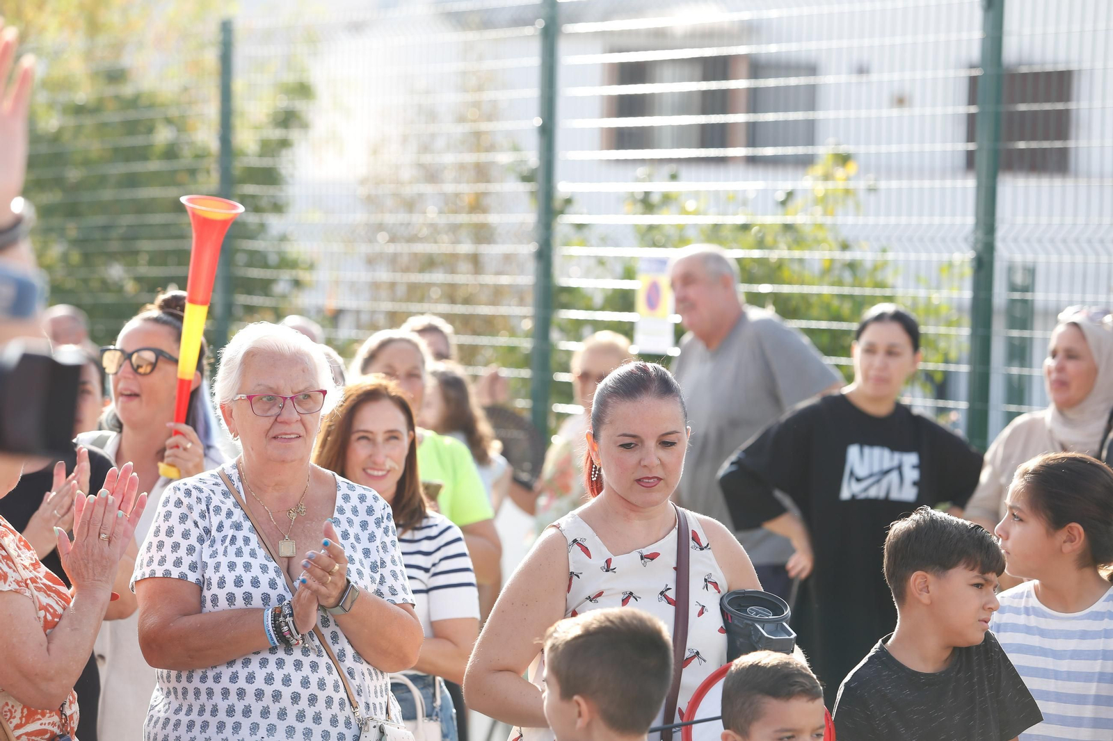 Manifestación de los alumnos y las familias del CEIP Aljibe de Jimena, en imágenes