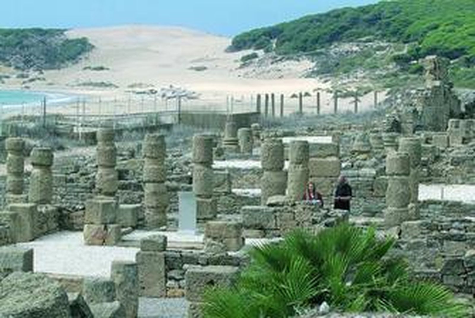 Imagen general del conjunto arqueológico Baelo Claudia, en Bolonia.