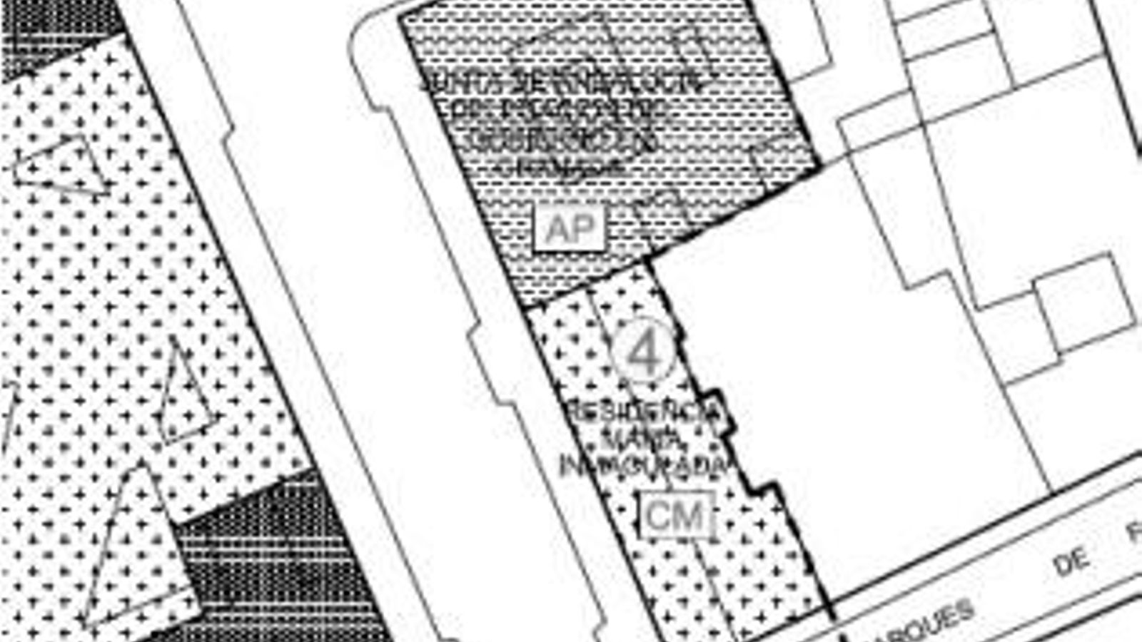 Planos corregidos, con la línea ya ajustada a las parcelas.