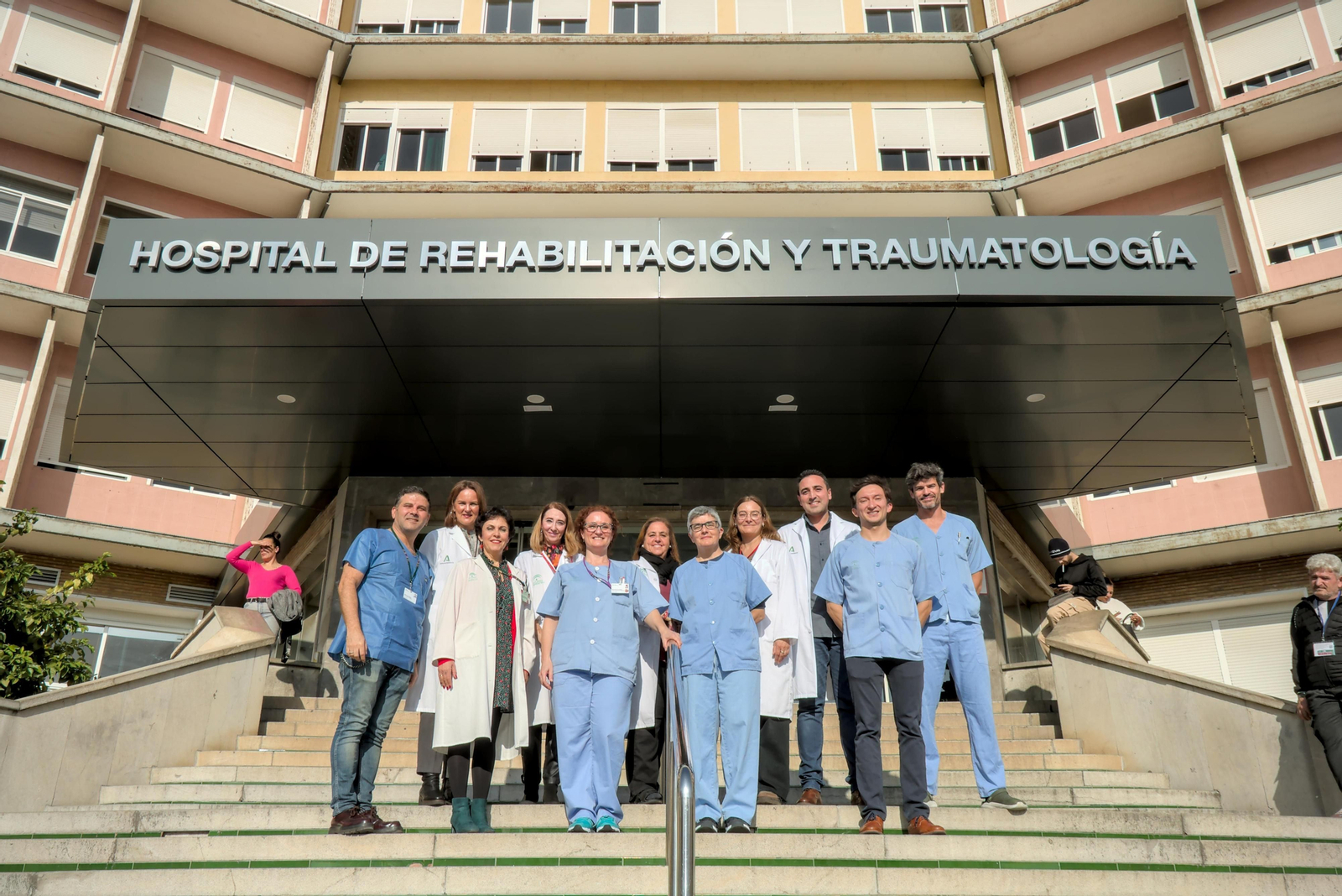 El equipo de la coordinación de trasplantes del Hospital Virgen del Rocío.