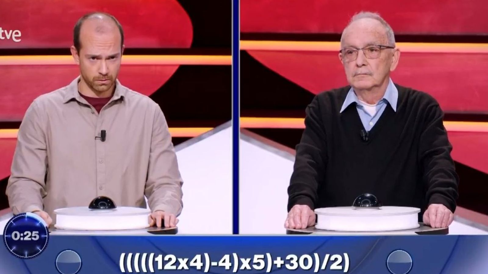 Ángel y Adolfo, de 83 años, los concursantes de 'Cifras y letras' de la tercera entrega del pasado miércoles