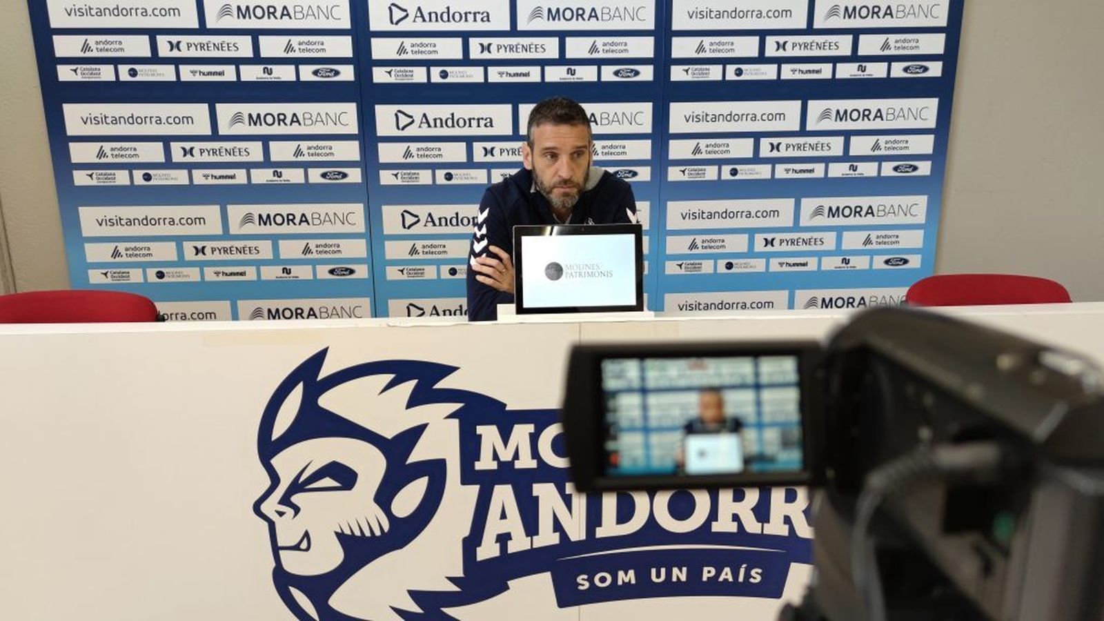 Ibon Navarro, este viernes en rueda de prensa.