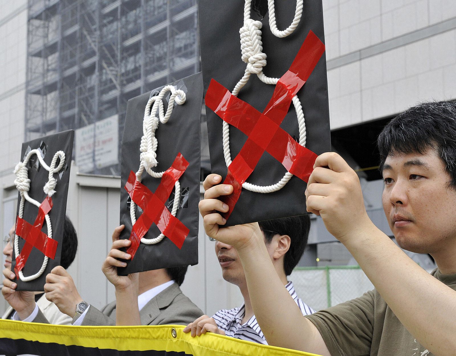 Activistas japoneses anti pena de muerte