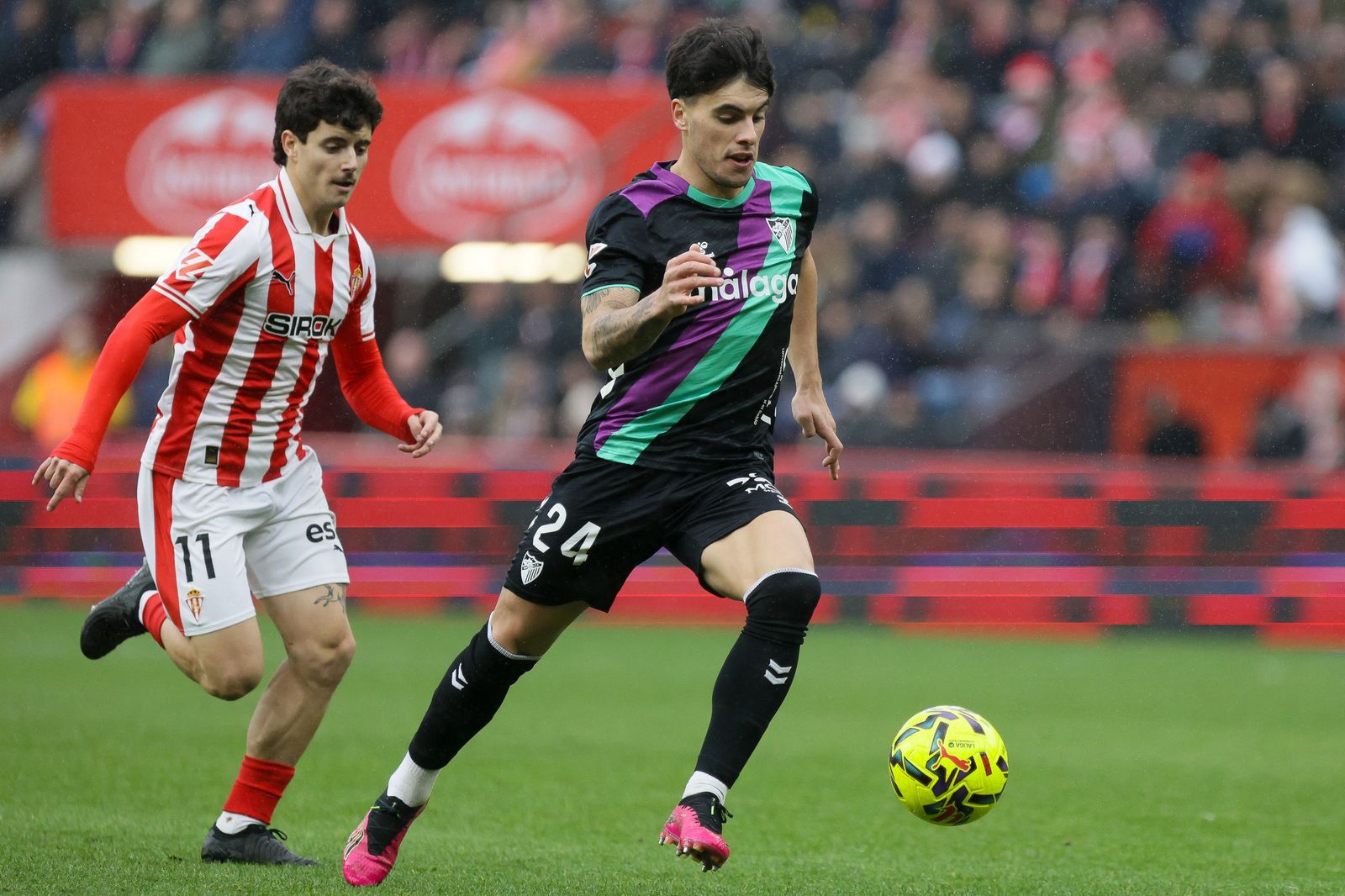 El Sporting-Málaga CF, en fotos