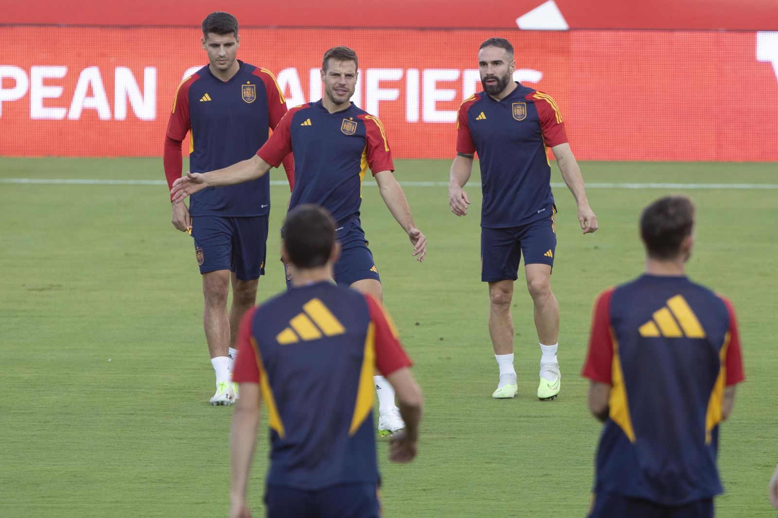 Las mejores imágenes del entrenamiento de la Selección española