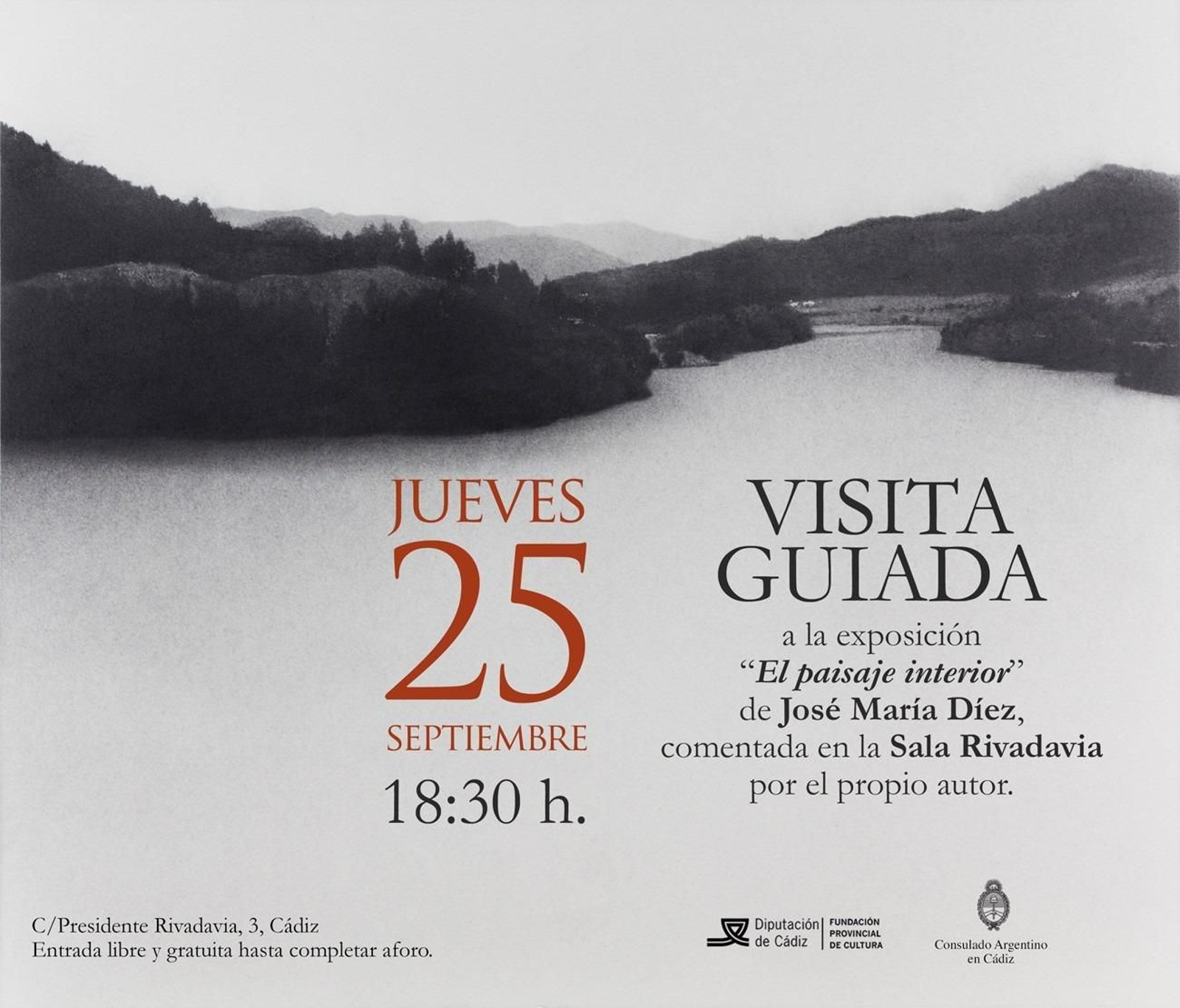 Visita guiada de José María Díez a su exposición en la Sala Rivadavia de la Diputación