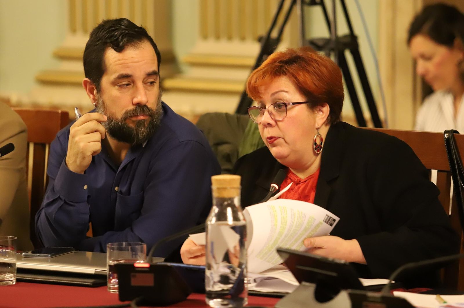 Imágenes del pleno celebrado en el Ayuntamiento de Huelva