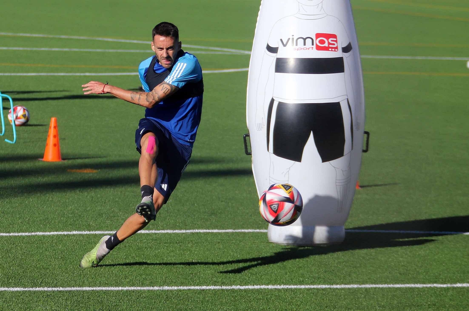 Imágenes del entrenamiento del Recre