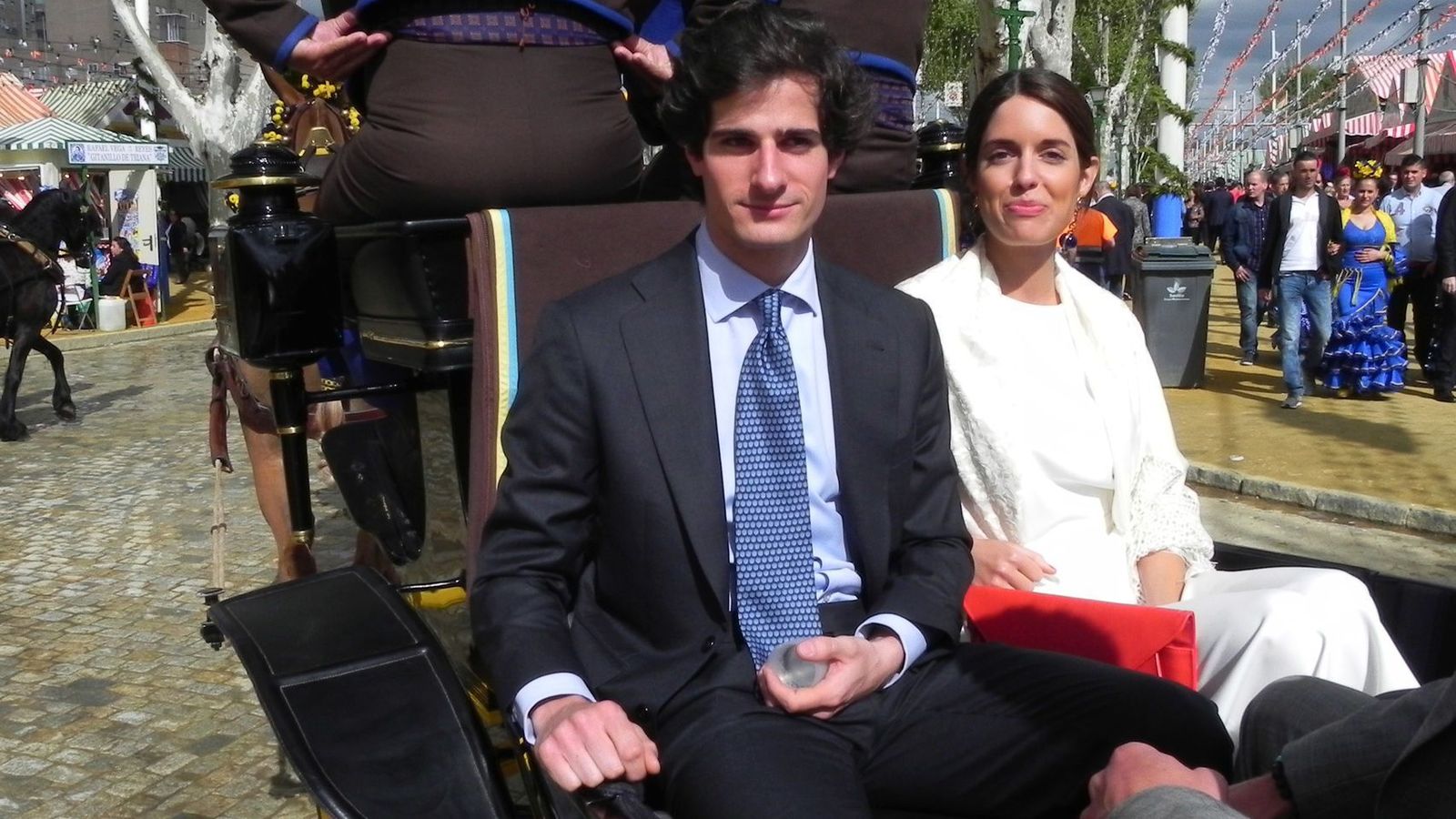 Fernando Fitz-James y Sofía Palazuelo, en la pasada Feria de Abril