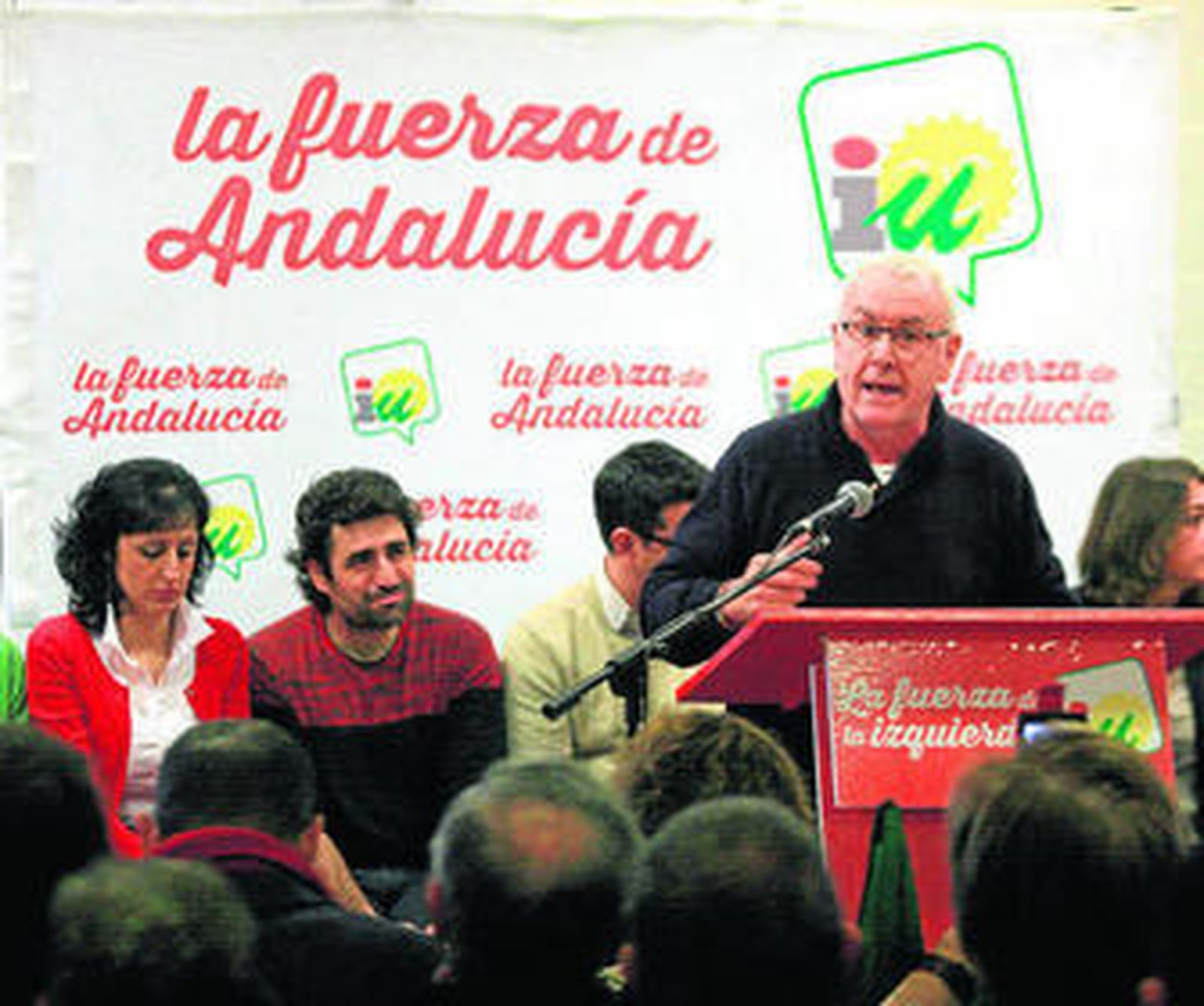 Cayo Lara, ayer durante la presentación de la candidatura de IU por Córdoba.