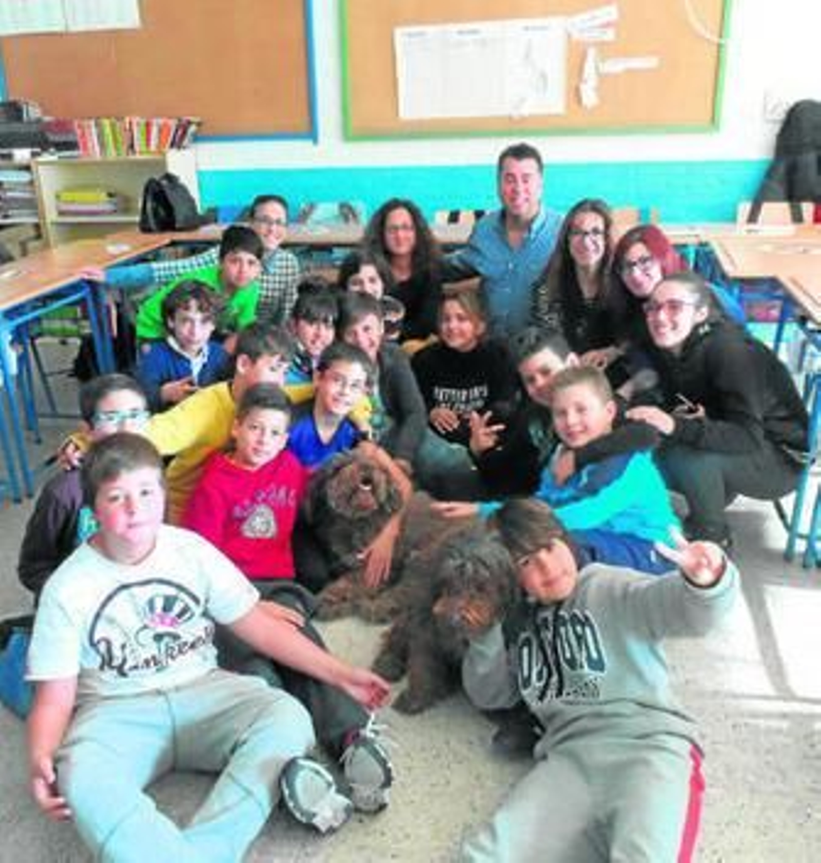 Carlos, a la izquierda y Guillemo a la derecha en una parada de descanso.