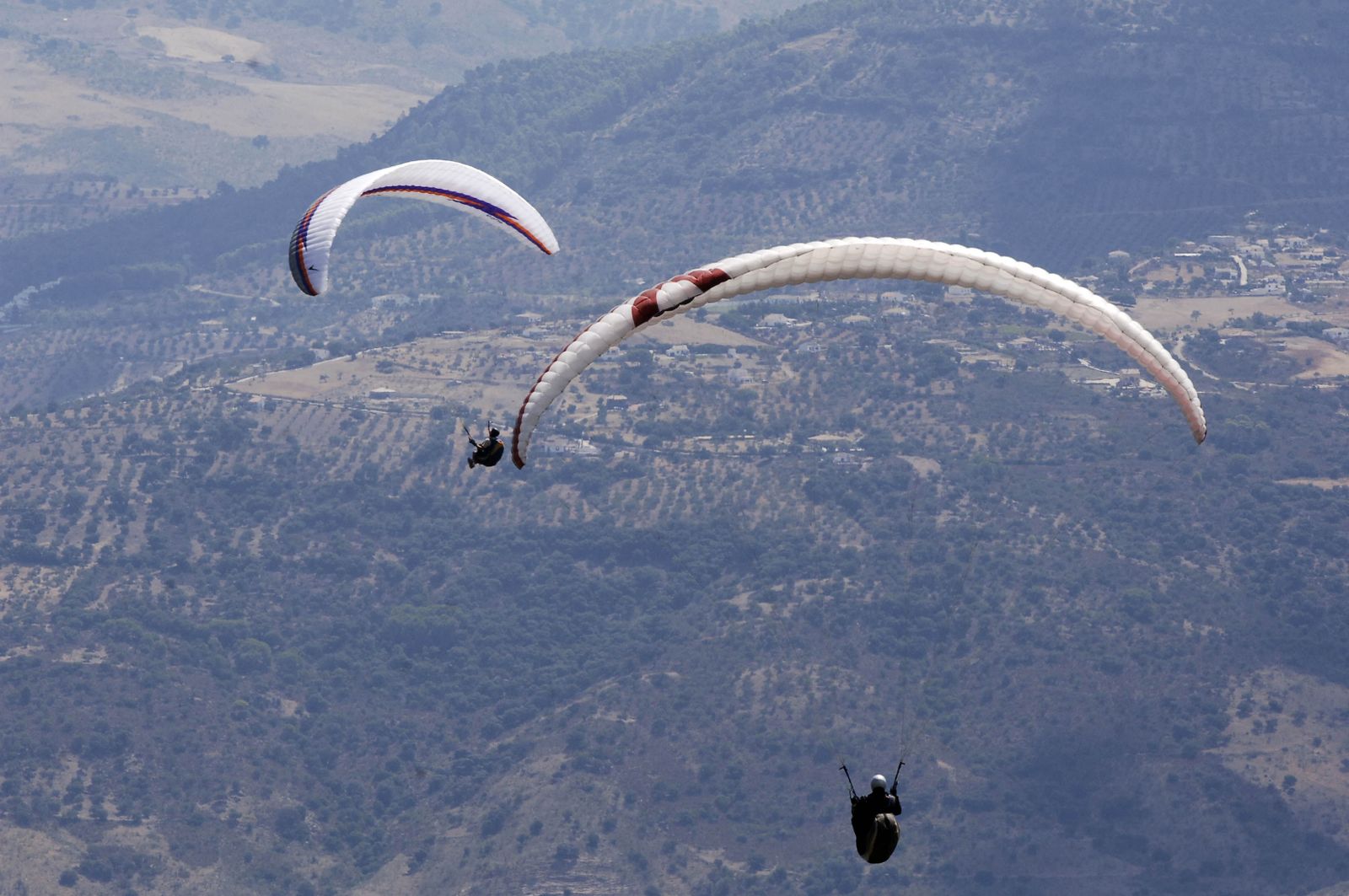 Vuelo en parapente.