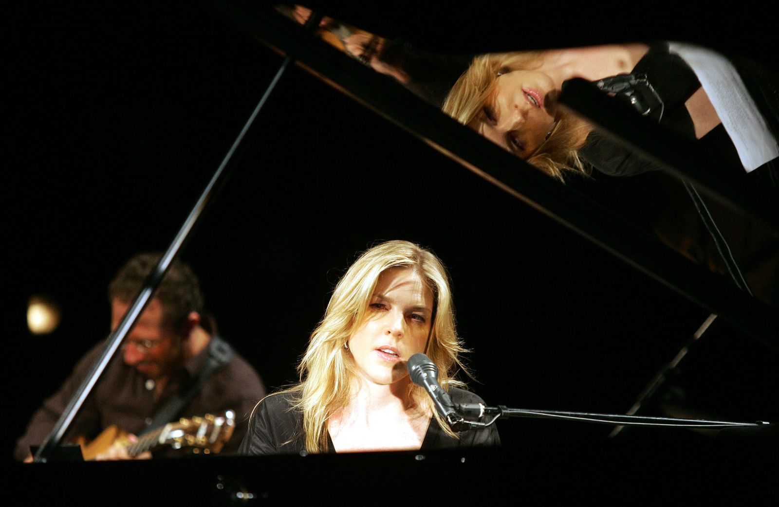 La canadiense Diana Krall, durante un concierto.