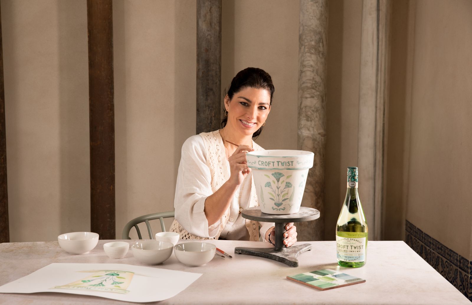 "Piezas del Sur", Croft Twist y Rocío Peralta.