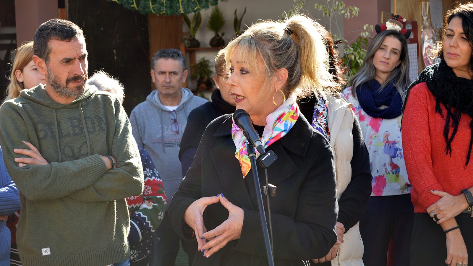 Inauguración del merado navideño.