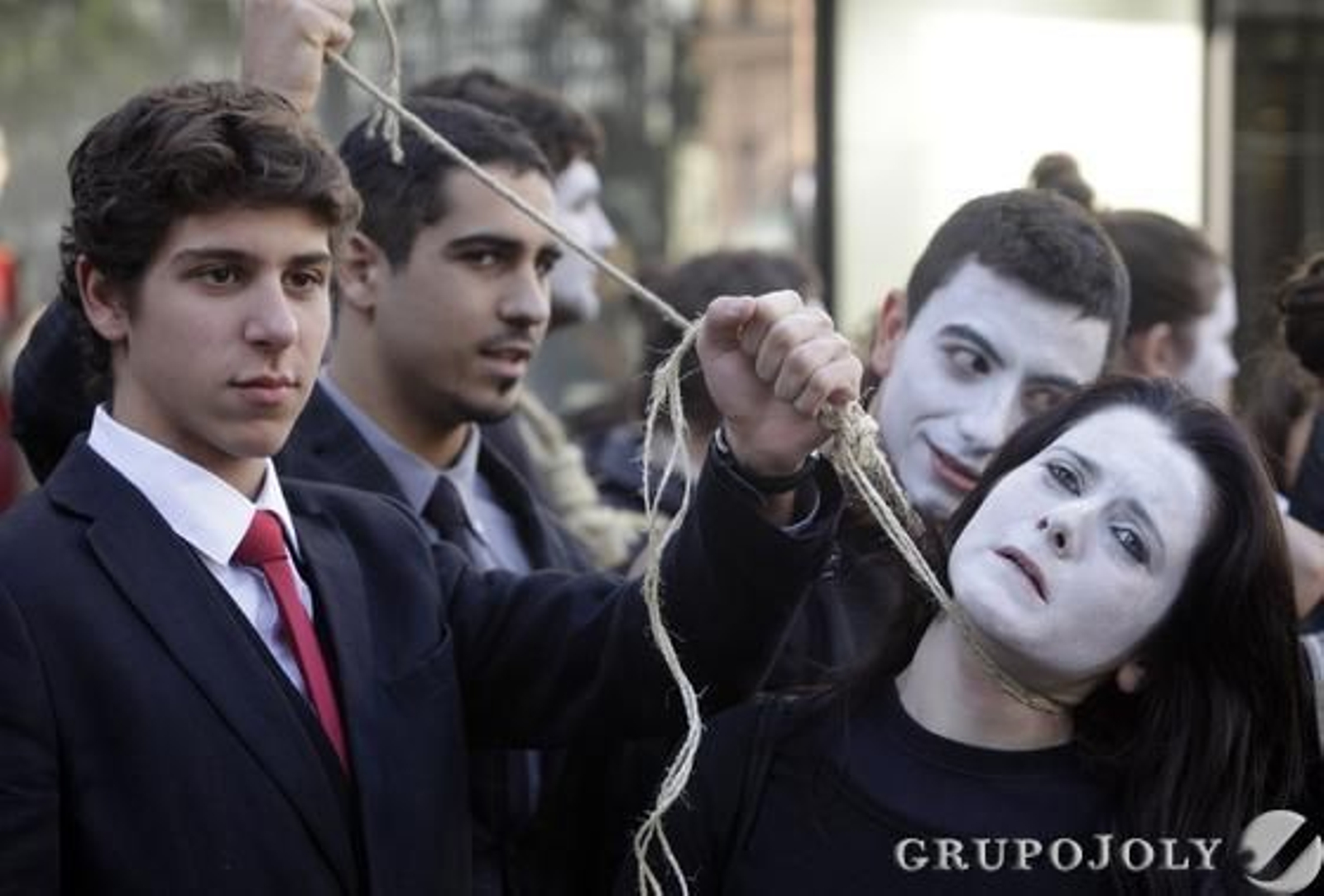 La huelga en el centro. 

Foto: Antonio Pizarro