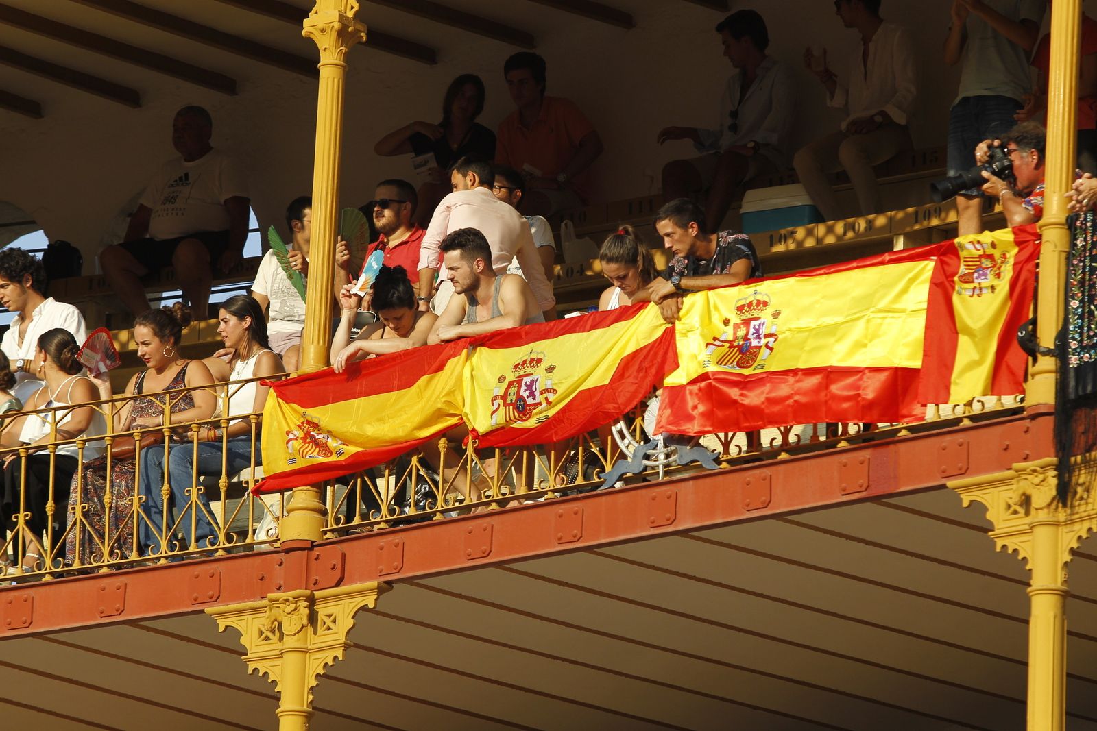 Aspecto de la Plaza de Toros de Almería en esta tercera corrida del ciclo.