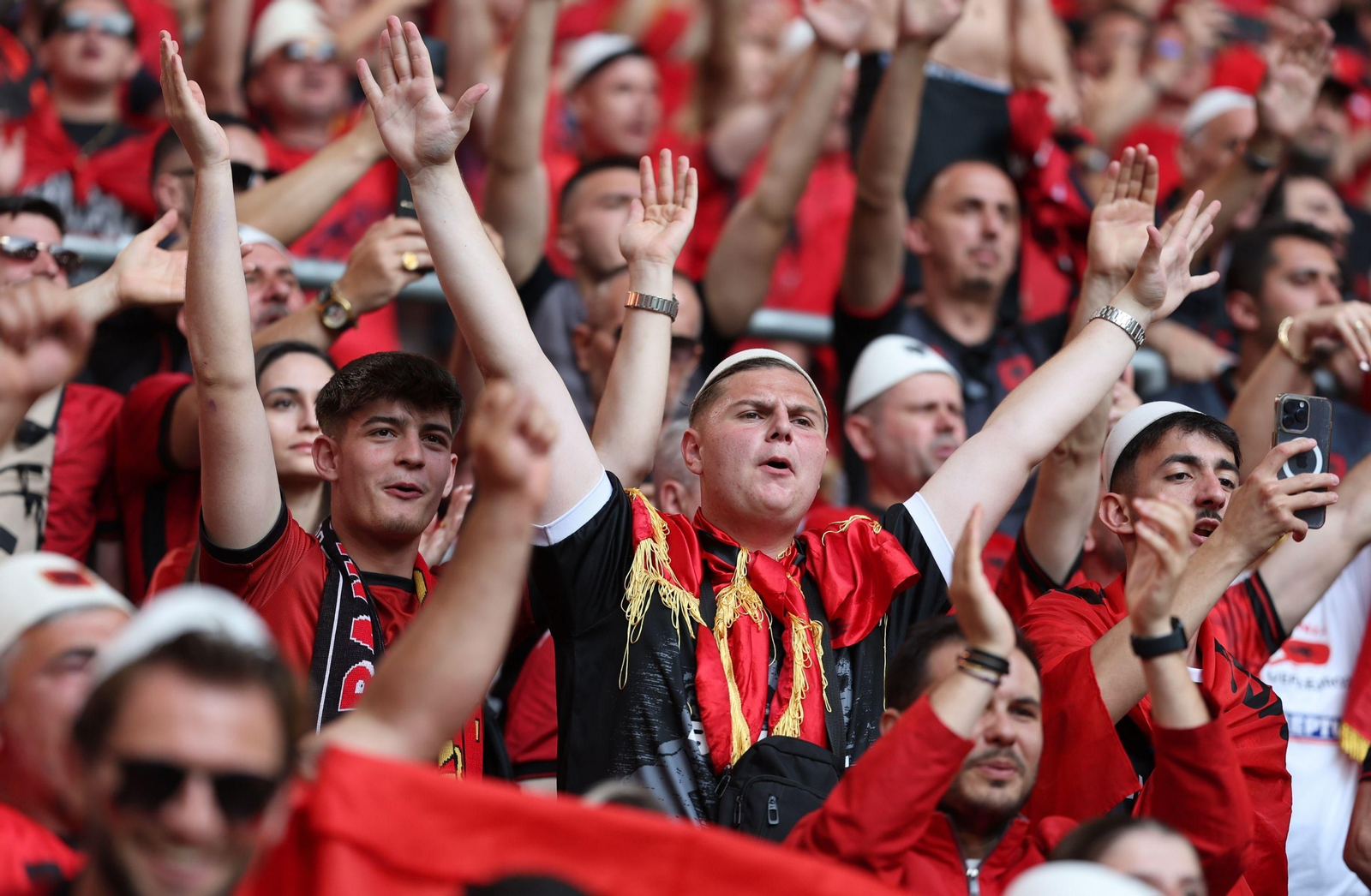 Las fotos del Albania - España