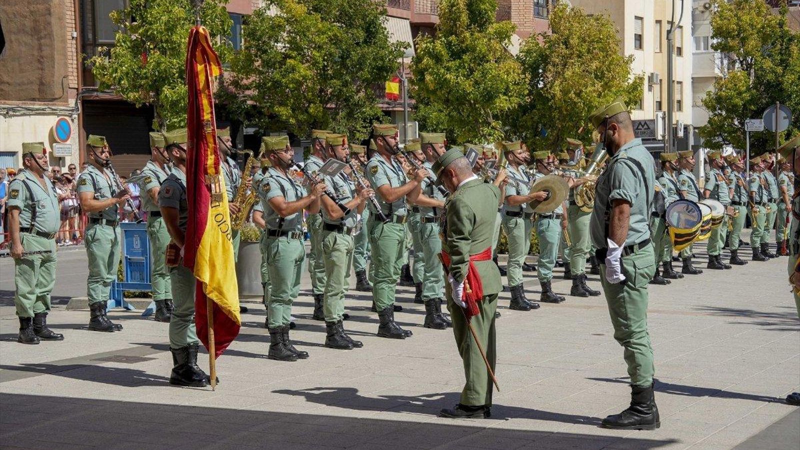 Imagen de archivo de una jura de bandera civil.