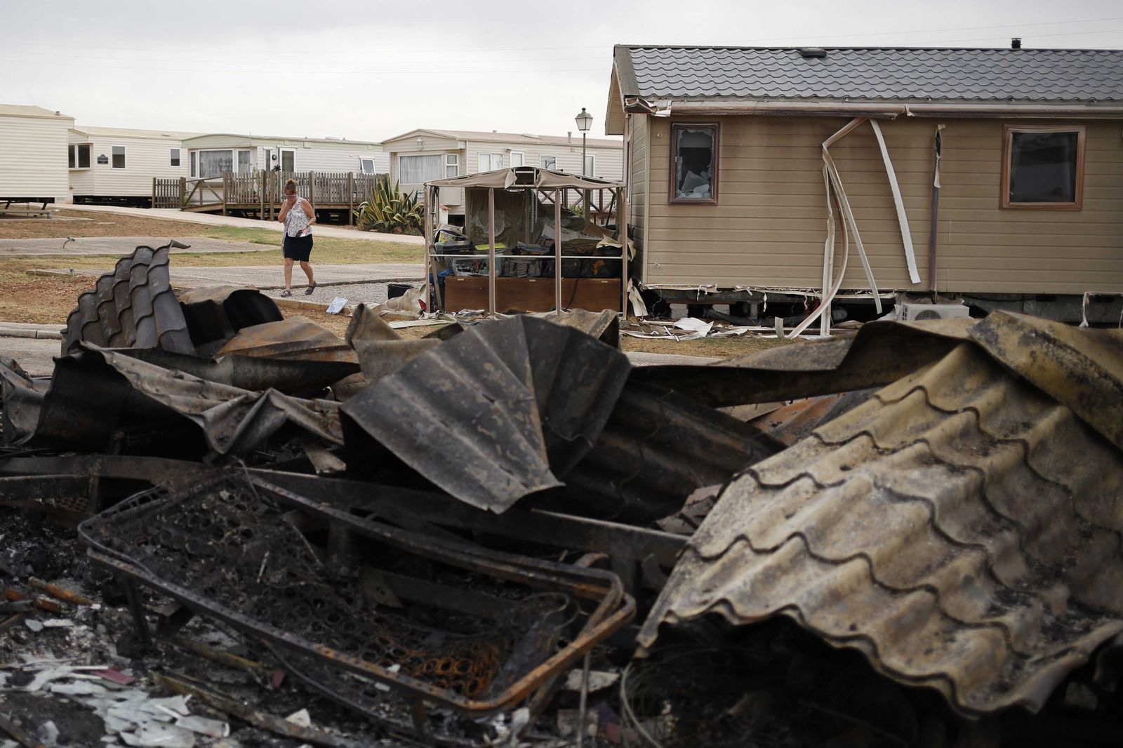 Las fotos del camping de Mollina, arrasado por el incendio