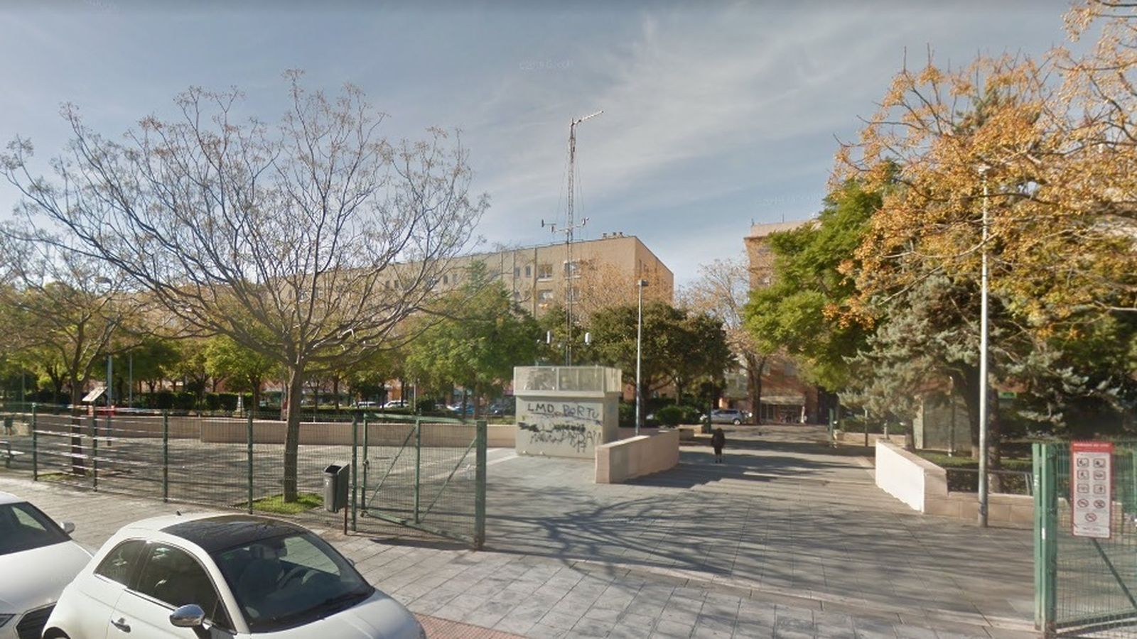 La estación de control de la calidad de Los Bermejales, en el Paseo de Europa.