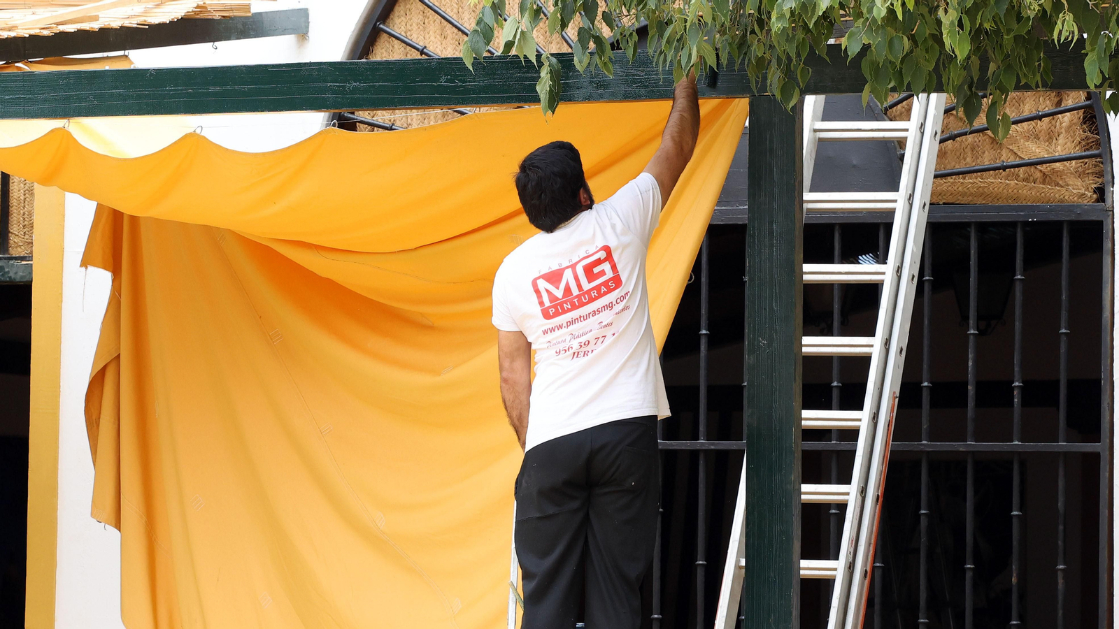 Preparativos en la Feria del Caballo 2024 de Jerez