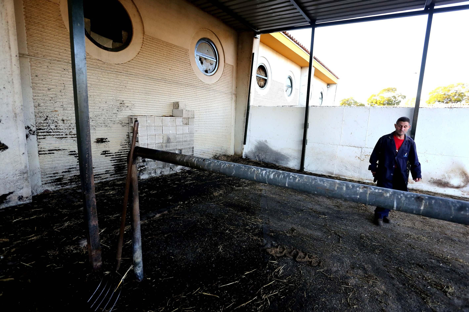 Incendio en el Centro Hípico de Chapín