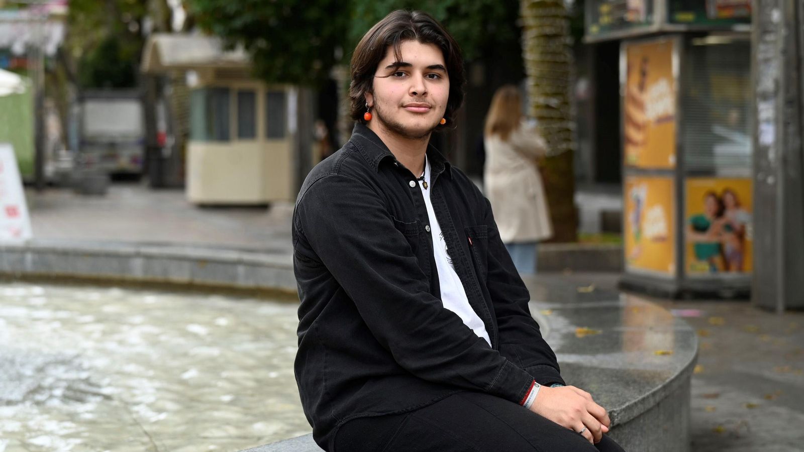 Un momento de la entrevista con Unai Trujillo.