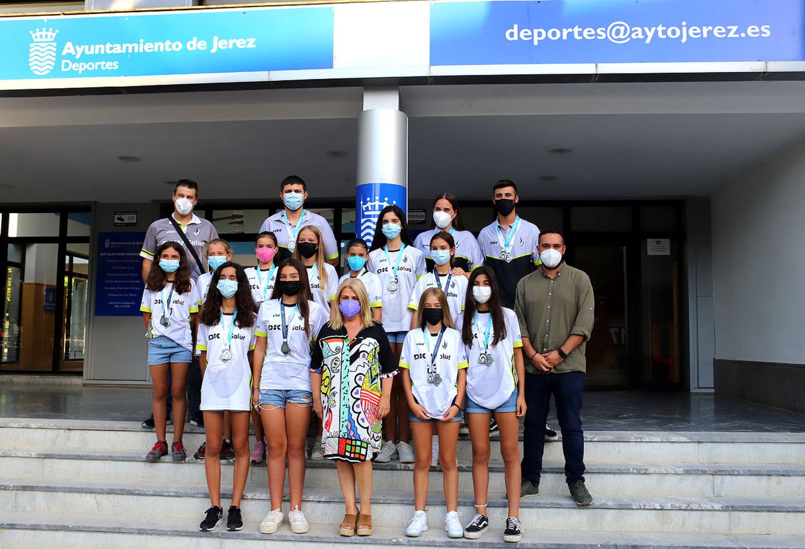 La alcaldesa ha recibido al equipo mini del DKV UB Jerez por su gran temporada.